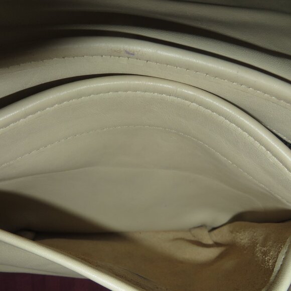 ❤️VTG COACH 240 Lightweight Cafe Pleated Bag Semi Circle Crossbody Purse + FOB - Picture 11 of 13